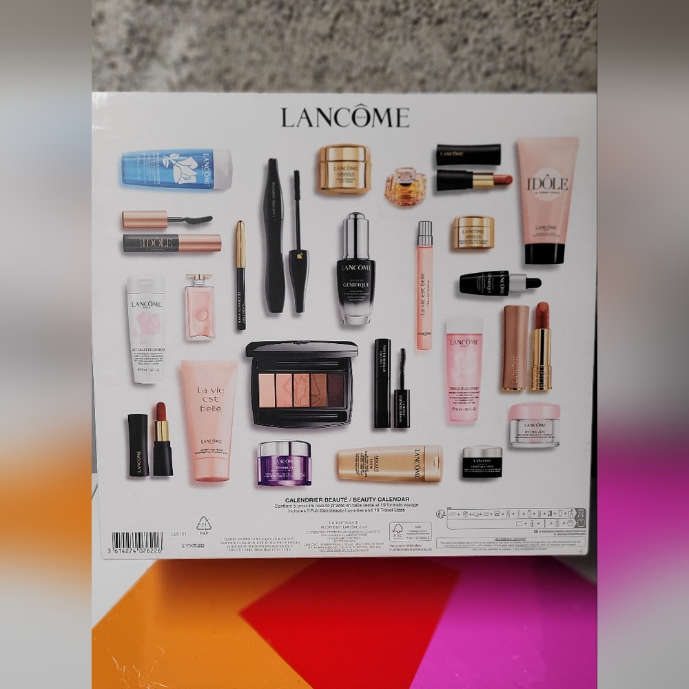 Lancome Advent beauty calendar includes 5 full-size products